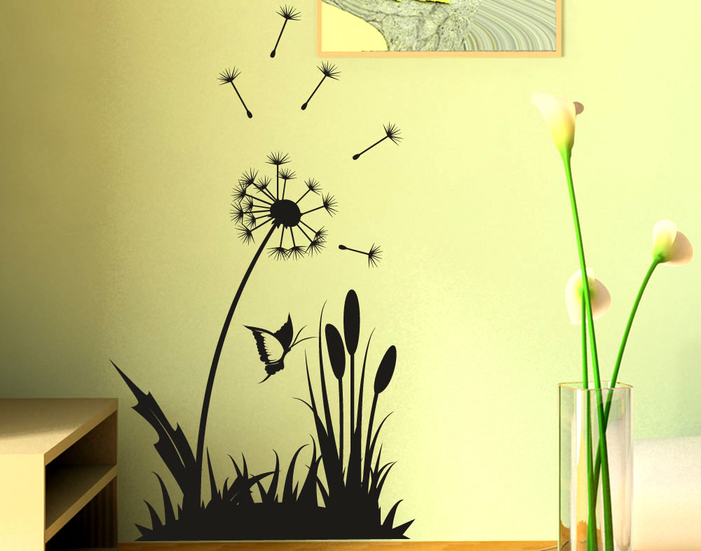 sticker da parete decorare con le piante
