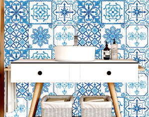 Piastrelle adesive per bagno e cucina azulejo portoghese maiolica spagnola