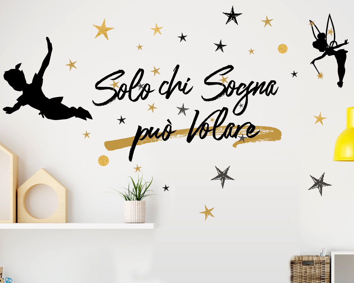 Solo chi sogna può volare wall stickers da muro peter pan