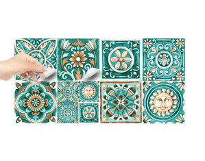 Adesivo di Design simil ceramica mattonella adesiva majolica ornamento