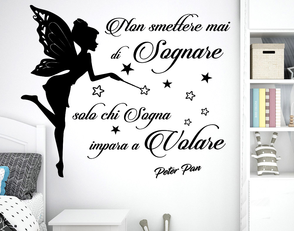 Decorazione Murale Non smettere mai di sognare