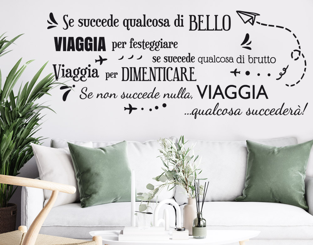 Adesivi murali viaggi e avventura