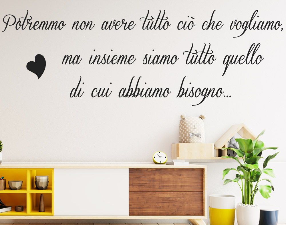 Potremmo non avere tutto ciò che vogliamo